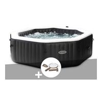 Kit spa gonflable Intex PureSpa Carbone octogonal Bulles et Jets 6 places + Kit d'entretien