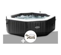 Kit spa gonflable Intex PureSpa Carbone octogonal Bulles et Jets 6 places + Kit d'entretien 6 G