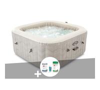 Kit spa gonflable Intex PureSpa Chevron carré Bulles 6 places + Kit de traitement brome