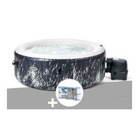 Kit spa gonflable Intex PureSpa Galaxie rond Bulles avec LED 4 places + 6 filtres