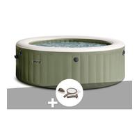 Kit spa gonflable Intex PureSpa Olive rond Bulles 6 places + Kit d'entretien