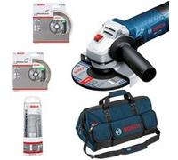Kit spécial carrelleur BOSCH - meuleuse GWS 7-125 + 2 disques diamant + 1 sac de transport - 06159975H2