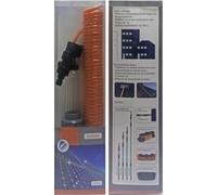 Kit spirale d'eau orange 6m avec réservoir de savon 160cc, compatible avec Gardena
