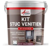 Kit stuc venitien enduit stucco spatulable décoratif KIT STUCCOLIS Violet pourpre kit jusqu'à 7m²