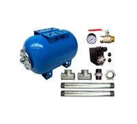 Kit Surpresseur Eau Horizontal 100l - 1 Pouces1/4 Avec Pressostat Et Manomètre