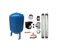Kit Surpresseur Eau Vertical 100l - 1"1/4 Avec Pressostat Et Manomètre