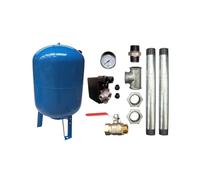 Kit Surpresseur Eau Vertical 300l - 1" Avec Pressostat Et Manomètre