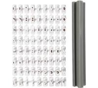 Kit tampon alphabet et chiffres - 83 pcs Blanc G