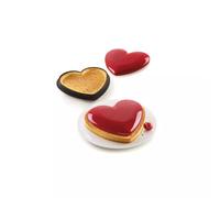 KIT TARTE MON AMOUR cercle tarte Coeur et moule en silicone SilikoMart 3Design