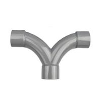 Kit Té PVC Grand Arc Raccord | Raccord en T grand arc for tuyaux PVC.(Grey 25mm)