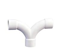 Kit Té PVC Grand Arc Raccord | Raccord en T grand arc for tuyaux PVC.(White 25mm)