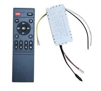Kit télécommande pour ventilateur de plafond, contrôleur de ventilateur infrarouge avec 6 gradations en continu, récepteur de contrôle de conversion de fréquence pour lumières LED AC110-265 V