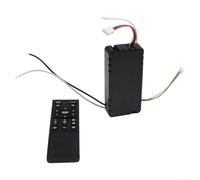 Kit télécommande sans fil pour ventilateur de plafond 24 V (noir + noir) | Signal sans fil 433 MHz, pénètre dans les murs, non , stable 50-60 Hz pour le contrôle de la fréquence