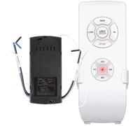 Kit télécommande universelle pour ventilateur de plafond - 3 vitesses & éclairage, RF 433 MHz, compatible Hunter/Harbor Breeze