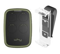 Kit télécommande universelle Sice Why Evo Noa vert profond 4791015 et support + 1 porte omobip Vert G