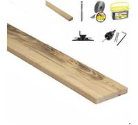 Kit terrasse 25m² en bois exotique MUIRACATIARA TIGERWOOD Longueur lames : 1250mm