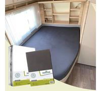 Kit textile lit français - 1 drap housse et 1 flanelle - droite - 1 Flanelle + 1 Anthracite - 1Flanelle+1Anthracite