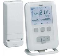 Kit Thermostat d'ambiance programmable digital radio Gestion du Chauffage Eau Chaude - HAGER EK560