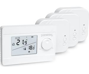 Kit thermostat d'ambiance sans fil Mi-250S RF avec 3 récepteurs