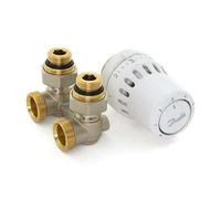 Kit thermostatique avec tête RA et raccord en H type RLV-KB - React? DANFOSS