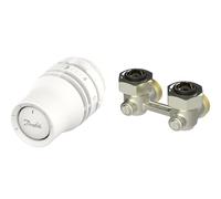 Kit thermostatique Danfoss Redia® + RLV-KB, angle, 3/4", 2 éléments, RA (015G5327)