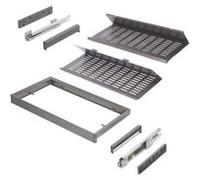 Kit tiroir à chaussures coulissant EMUCA Quartz 800 mm fermeture souple titane RAL 7039 Titanium (RAL 7039)