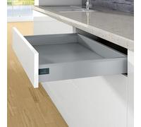 Kit tiroir coulissant - hauteur 94 mm - arcitech - Décor : Blanc - Longueur : 550 mm - HETTICH