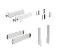 Kit tiroir DesignSide ArciTech-profil H126mm-dos H218mm-blanc-L450mm HETTICH