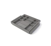 Kit tiroir organisateur et cadre Quartz pour dressing - finition Titane - module 700 mm EMUCA