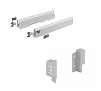 Kit tiroir simple ArciTech - profil H 94 mm - L 500 mm - argent HETTICH