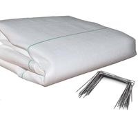 Kit : Toile de paillage 130g/m² blanche + agrafes 2.10m x 5m Blanc 130g/m²