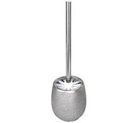 Kit toilettes, bac rond, céramique, argent