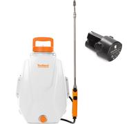 Kit Toolland avec pulvérisateur à dos à batterie 12L et batterie de rechange, pulvérisateur de jardin électrique pour