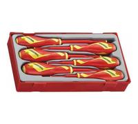 Jeu de 6 tournevis Plats - PH et PZ - Isolés 1000 Volts Teng Tools TTV706N