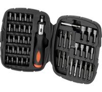 Kit Tournevis et Embouts à Cliquet BLACK+DECKER A7039-XJ, 45 Pièces, Embouts 25mm 50mm 100mm, Douilles 5-11mm