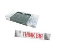 Kit TOX (200 pièces) + mètre pliant THINK BIG 3 m, ressorts de traction et ressorts de compression en 20 tailles 4,0-9,5 mm, longueur 10-79,5 mm + mètre pliant, 094909157