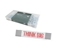 Kit TOX avec assortiment de goupilles à ressort (150 pièces) + mètre pliant THINK BIG 3 m, goupilles à ressort (vz.) en 6 tailles , diamètre 1,7 - 3,7 mm, longueur 25-60 mm + mètre, 094909153
