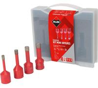 Kit trépan diamanté Mini Drygres - Ø 6, 8, 10, 12 mm - RUBI - 50938