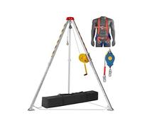 Kit trépied espace confiné Acier 816kg hauteur 1.34-2.15m câble 30m