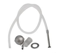 Kit tube de trempage boule flottante avec tube en acier inoxydable 304 et tuyau flexible en silicone pour brassage maison bière dans des fûts Cornelius, 80 cm de long