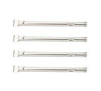 Kit Tubes de Brûleur pour Barbecue Gaz, 4 Pièces 405 x 25 mm, Acier Inoxydable, Pièces de Rechange Grill