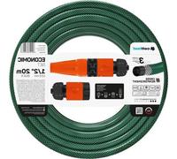 Kit tuyau d'arrosage ECONOMIC flexible tuyau 3 couches polyester croisé tissé résistant aux UV vert 20x 1 x 1 cm