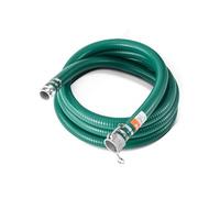 VEVOR Tuyau d'aspiration, 50,8 mm x 6,1 m, tuyau vert haute qualité, connecteurs de serrure à came, raccord en aluminium, convient à diverses pompes, pour traitement des eaux usées, transport de l'eau