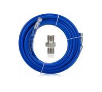 Kit tuyau pulvérisation airless - Compatible Wagner/Graco - 15 m - TPU gaine uréthane - Raccord inox 1/4"" 400 bar