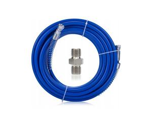 Kit tuyau pulvérisation airless - Compatible Wagner/Graco - 15 m - TPU gaine uréthane - Raccord inox 1/4"" 400 bar