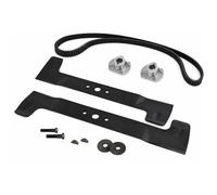 Kit Twin Cut 102 avec 2 lames 520 mm 2 porte-mât 20 mm et sangle 1600DS8M20 pour Castelgarden TC102 compatible 82004341 82004340 25463200 135065600/0