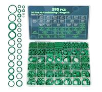 Kit Universel De Joints Toriques De 595 Pièces, Assortiment De Joints | Complet De Bagues D'étanchéité En Caoutchouc Avec Étui, Outil De Réparation Pour Compresseur De Climatisation