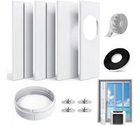 Kit universel pour fenêtre coulissante de climatiseur portable, adaptateur de tuyau d'évacuation 150 mm, joint PVC réglable