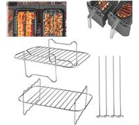 Kit universel pour friteuse à air chaud - Grille en acier inoxydable et 11 accessoires