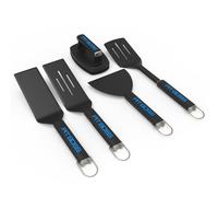 PIT BOSS - Kit 5 Ustensiles Barbecue, Plancha, Plaque de Cuisson - Accessoires de Cuisson Spatule, Grattoir et Brosse